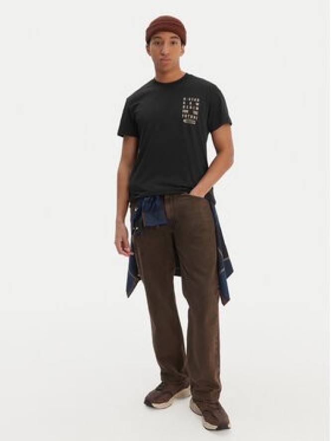 G-Star Raw T-Shirt Text Chest D25968-C506 Czarny Regular Fit
