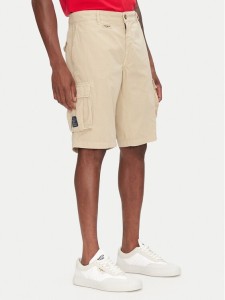 Aeronautica Militare Szorty materiałowe 251BE066CT1122 Beżowy Regular Fit