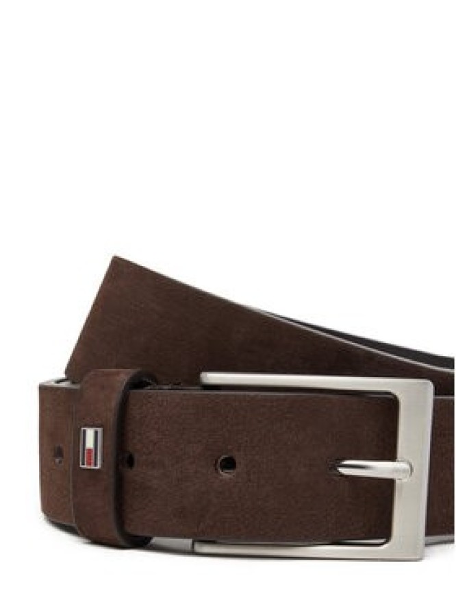 Tommy Hilfiger Pasek Męski Layton 3.5 Nubuck AM0AM13754 Brązowy