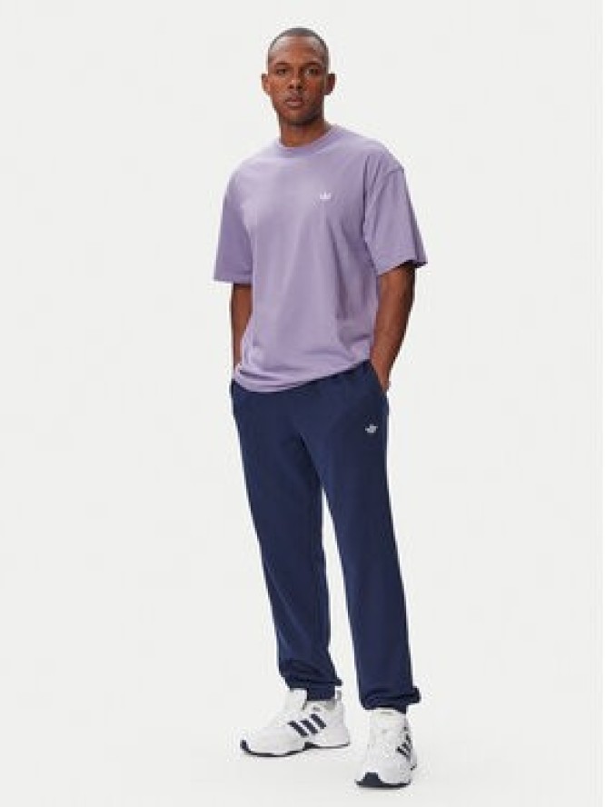 adidas T-Shirt Trefoil Essentials Loose KV3140 Fioletowy Regular Fit