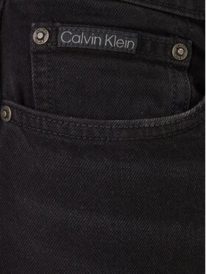 Calvin Klein Jeansy LV04RF938G Czarny Straight Fit