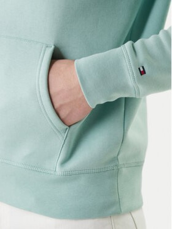 Tommy Hilfiger Bluza Logo MW0MW11599 Zielony Regular Fit