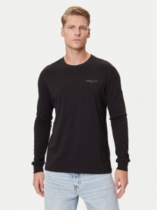 Tommy Jeans Longsleeve Chest Linear DM0DM21594 Czarny Regular Fit