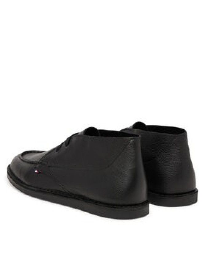 Tommy Hilfiger Półbuty Hilfiger Stitchdown Tbl Lth Chuk FM0FM05743 Czarny