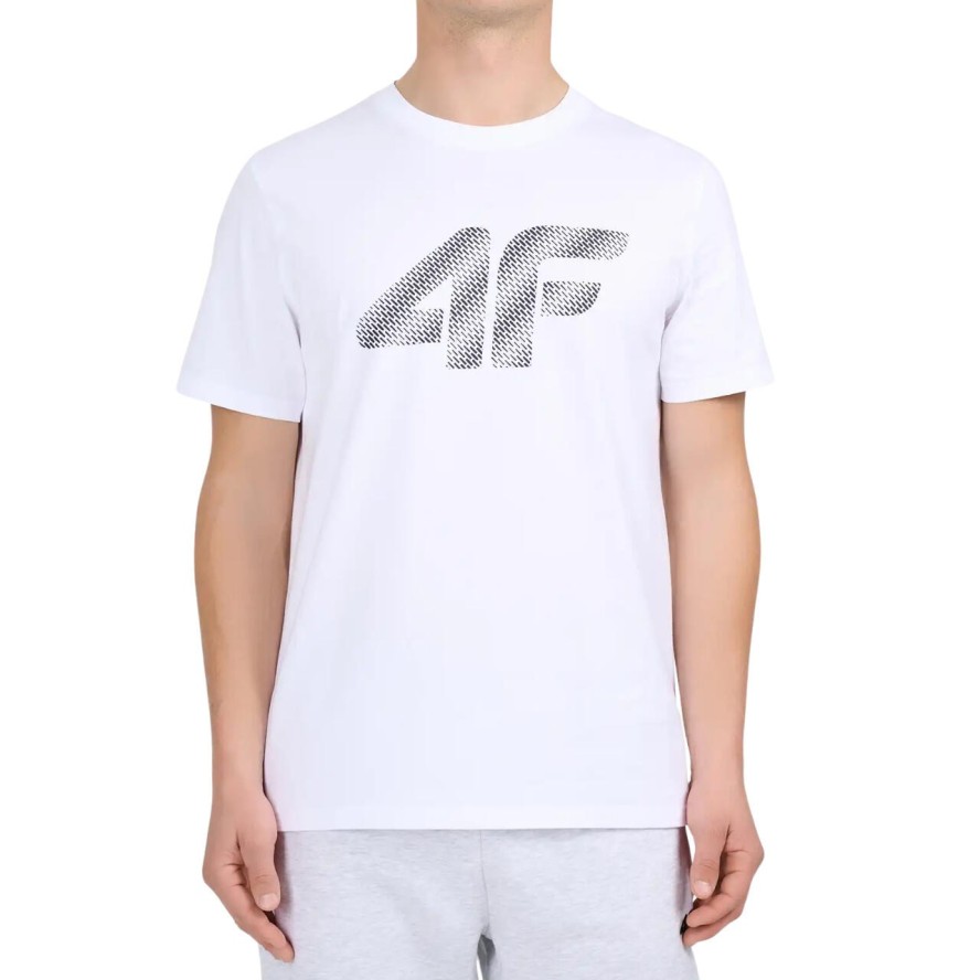 Koszulka męska 4F - bawełniany T-shirt, regular fit.