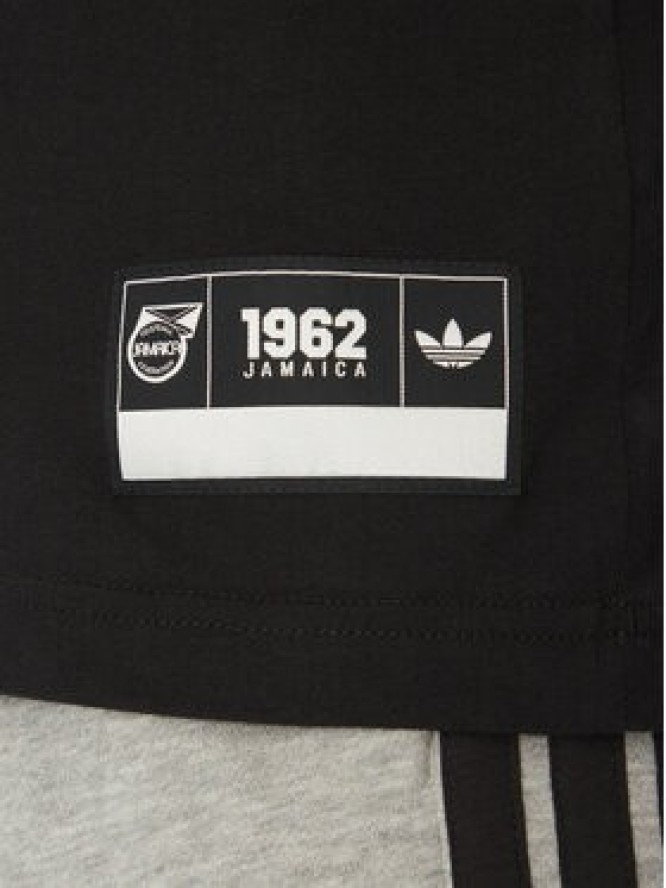 adidas T-Shirt Jamaica VRCT JE5331 Czarny Regular Fit