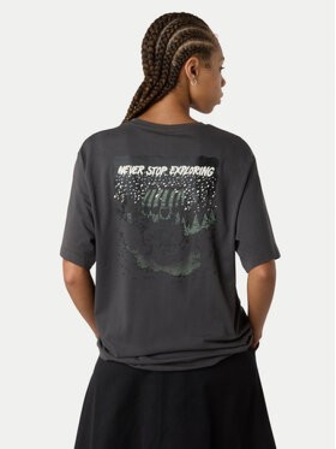 The North Face T-Shirt Powder Days NF0A8E4D Szary Relaxed Fit