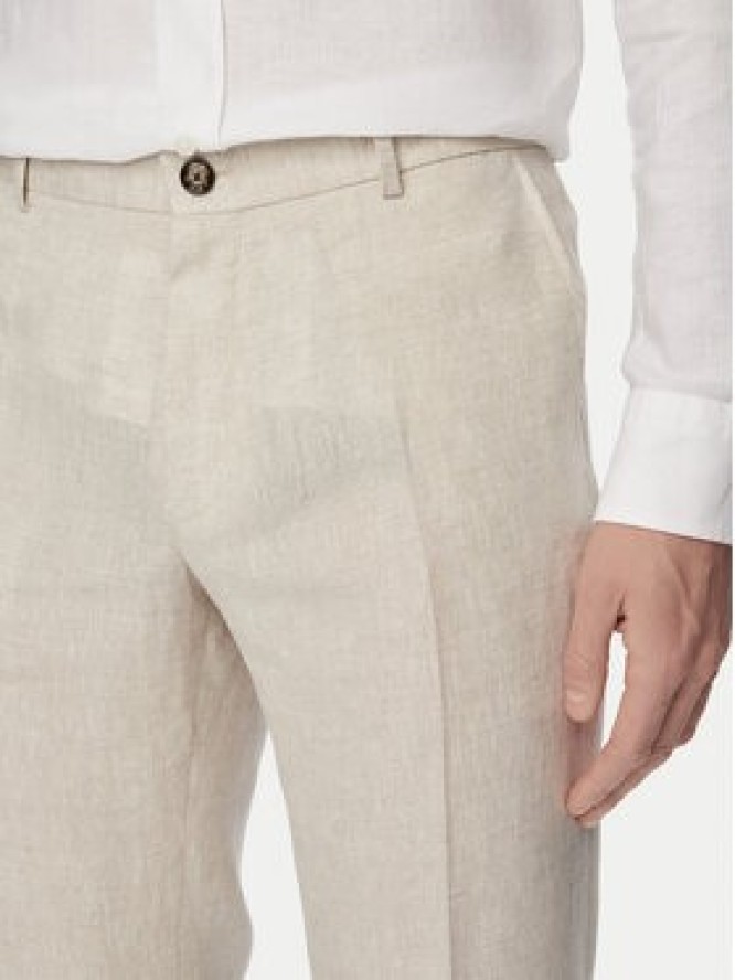 JOOP! Spodnie garniturowe Hank 30102982 Beżowy jasny Slim Fit