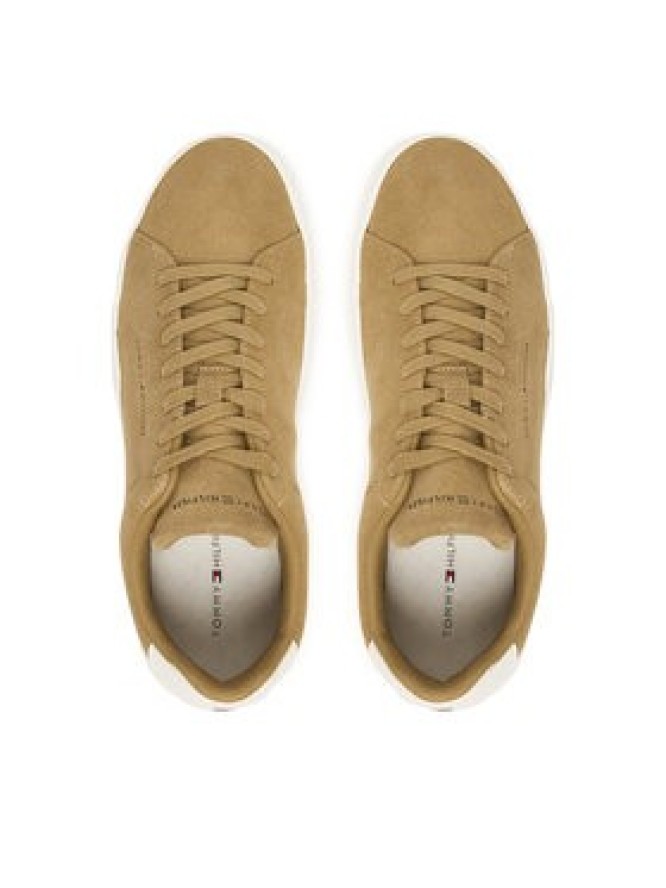 Tommy Hilfiger Sneakersy Th Court Core Suede FM0FM05716 Brązowy