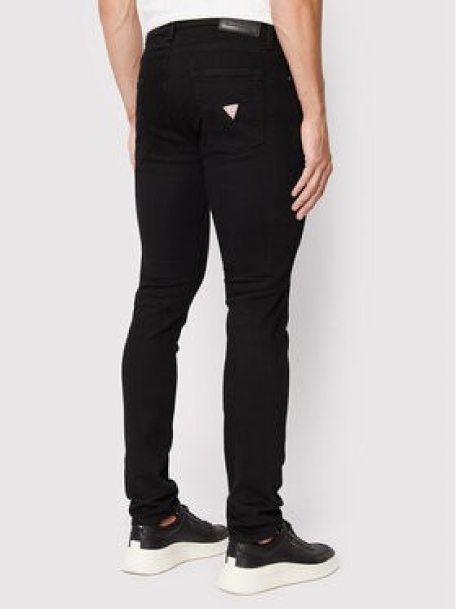 Guess Jeansy Chris M2YA27 D4Q51 Czarny Super Skinny Fit