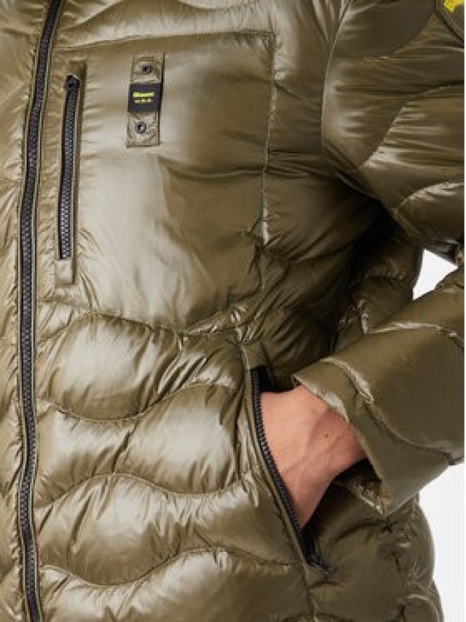 Blauer Kurtka puchowa Impermeabile 25WBLUK03068 Zielony Regular Fit