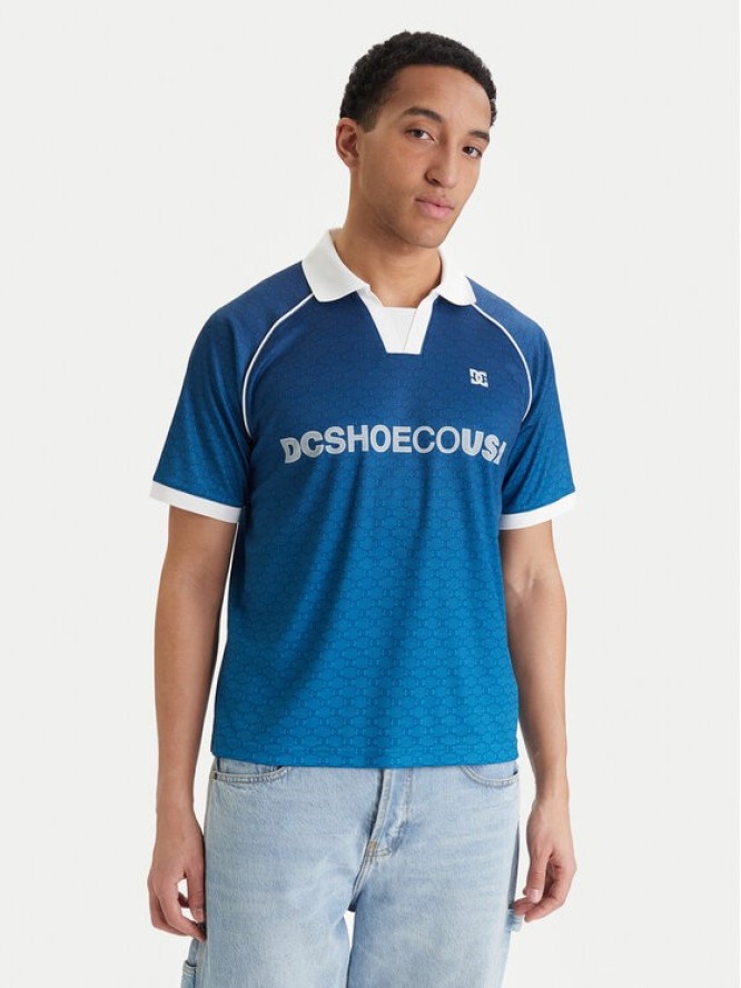 DC Shoes T-Shirt Soccer EDYKT03546 Niebieski Boxy Fit