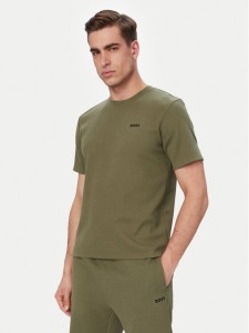BOSS T-Shirt Waffle 50535891 Zielony jasny Regular Fit