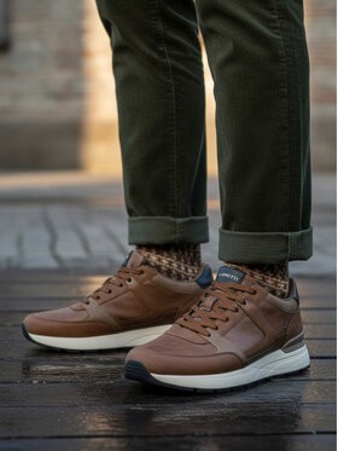Lanetti Sneakersy CEO-REUS-01 Brązowy