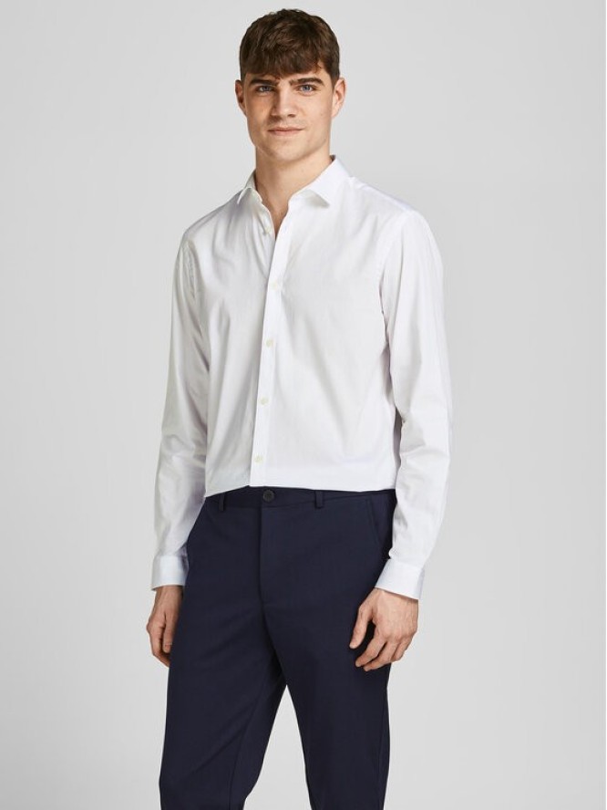 Jack & Jones Koszula 12201905 Biały Slim Fit
