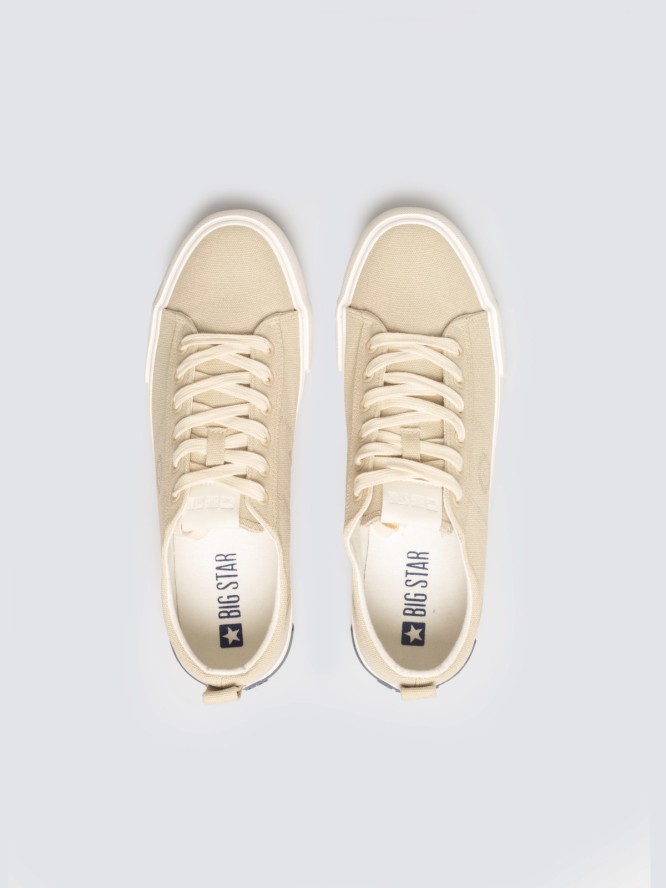 sneakersy męskie niskie beżowe tt174293 801