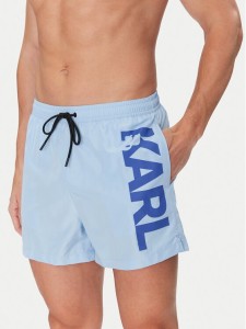 KARL LAGERFELD Szorty kąpielowe A1M46013 Niebieski Regular Fit