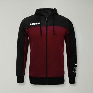 Oversize kurtka sportowa z zamkiem FLEX bordowa