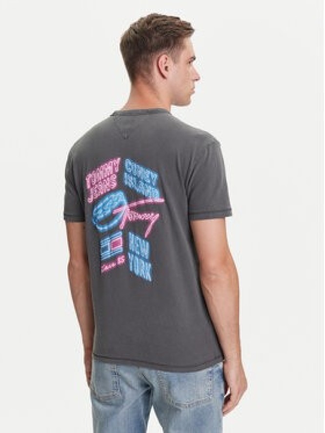 Tommy Jeans T-Shirt Novelty DM0DM21829 Szary Regular Fit