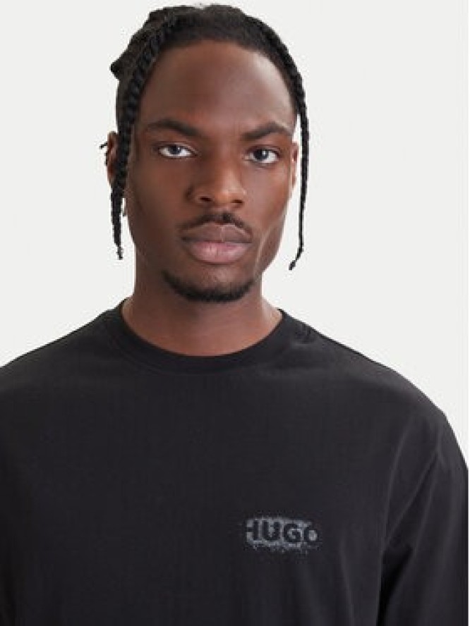 HUGO T-Shirt Spray 50559731 Czarny Relaxed Fit