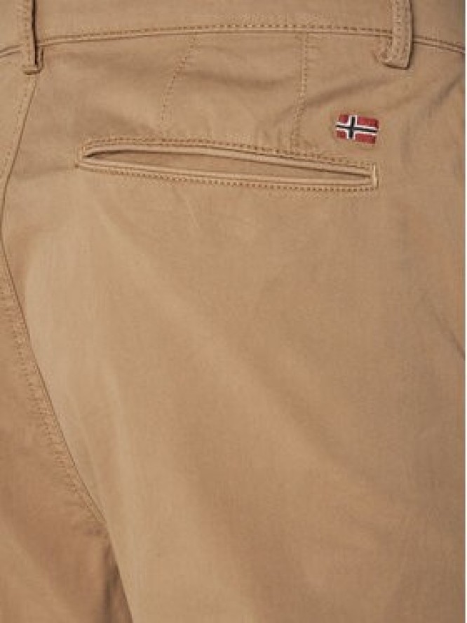 Napapijri Chinosy M-Puyo NP0A4H98 Brązowy Slim Fit