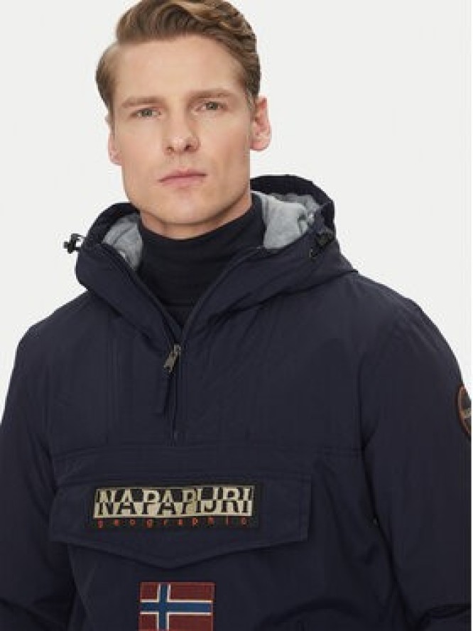 Napapijri Kurtka anorak Rainforest Pocket 2 NP0A4GMD Granatowy Regular Fit