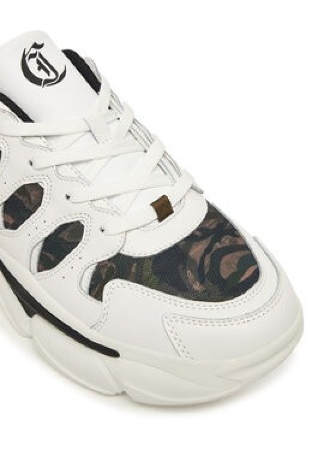 Just Cavalli Sneakersy 79QA3SA3 ZSD36 Biały