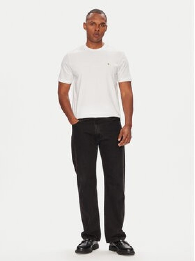 Calvin Klein Jeans T-Shirt LV04RC272G Biały Regular Fit