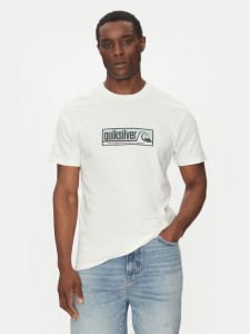Quiksilver T-Shirt EQYZT08040 Biały Regular Fit