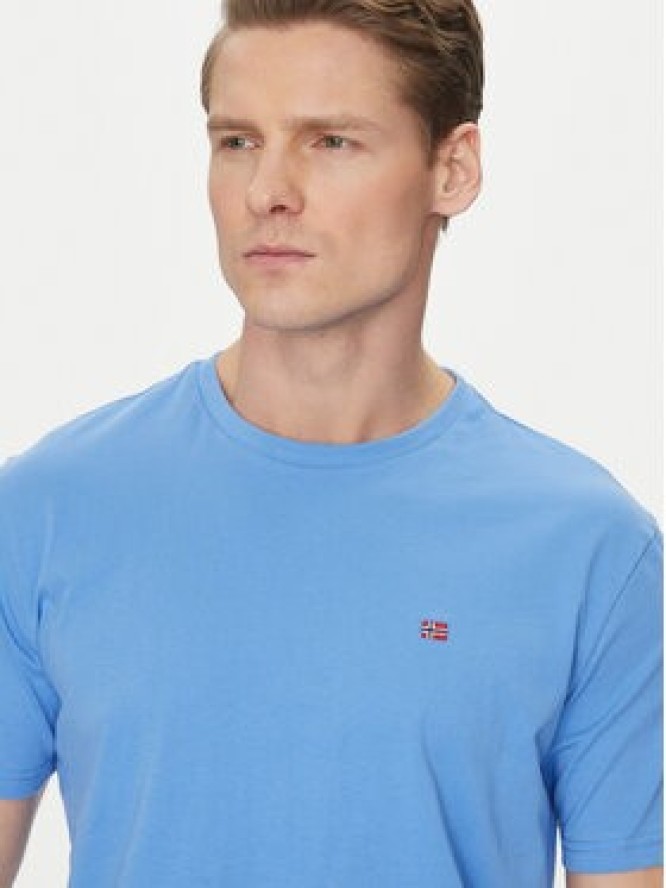 Napapijri T-Shirt Salis NP0A4H8D Niebieski Regular Fit