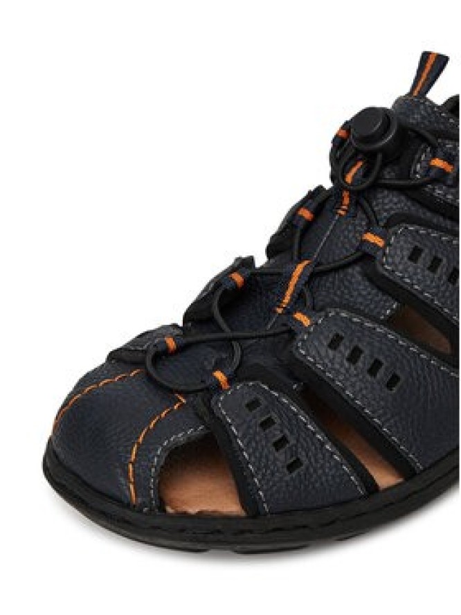 Rieker Sandały 22021-14 Czarny