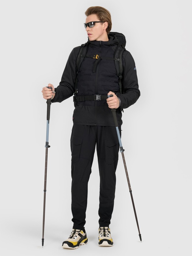 4F Kurtka trekkingowa z wypełnieniem Primaloft Silver męska - czarna XXL