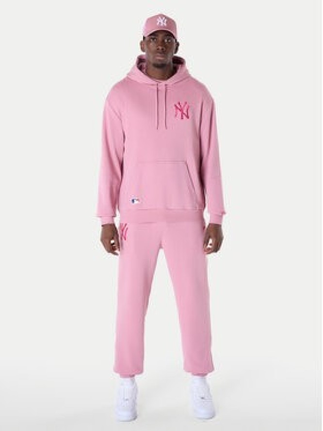 New Era Bluza New York Yankees MLB League 60596174 Różowy Regular Fit