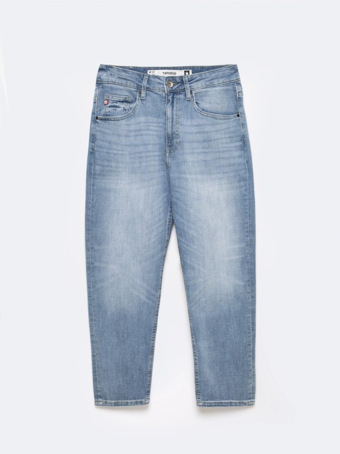 Jeansy męskie niebieskie Ates Cropped 122