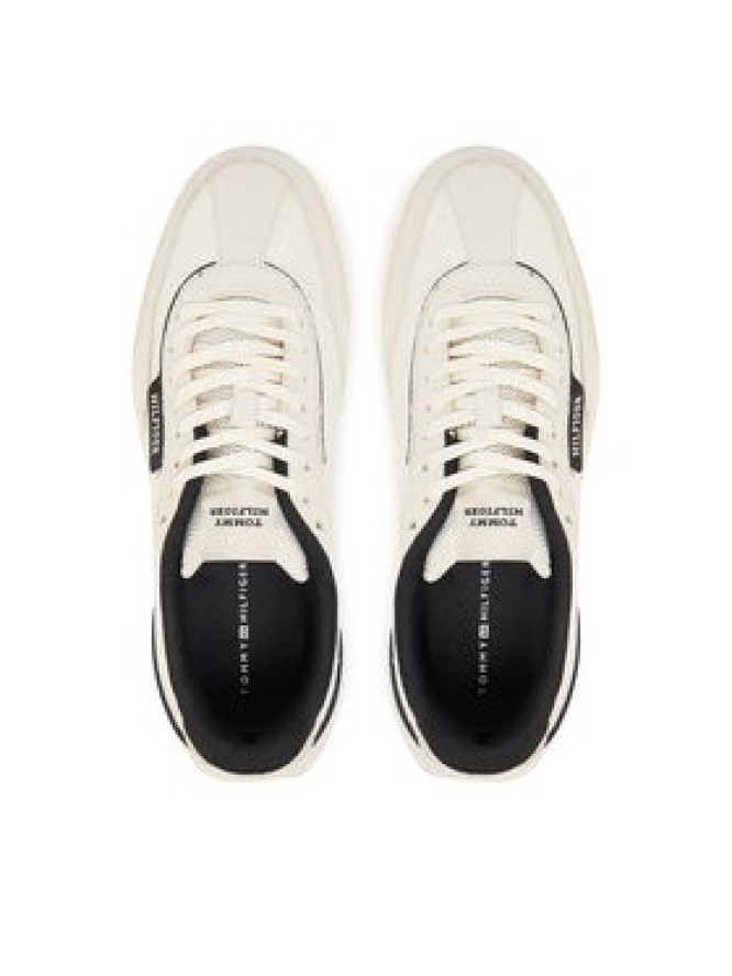 Tommy Hilfiger Sneakersy Retro Runner Nylon Mix FM0FM05523 Écru
