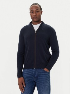 Bugatti Sweter 7600-85520D Granatowy Regular Fit