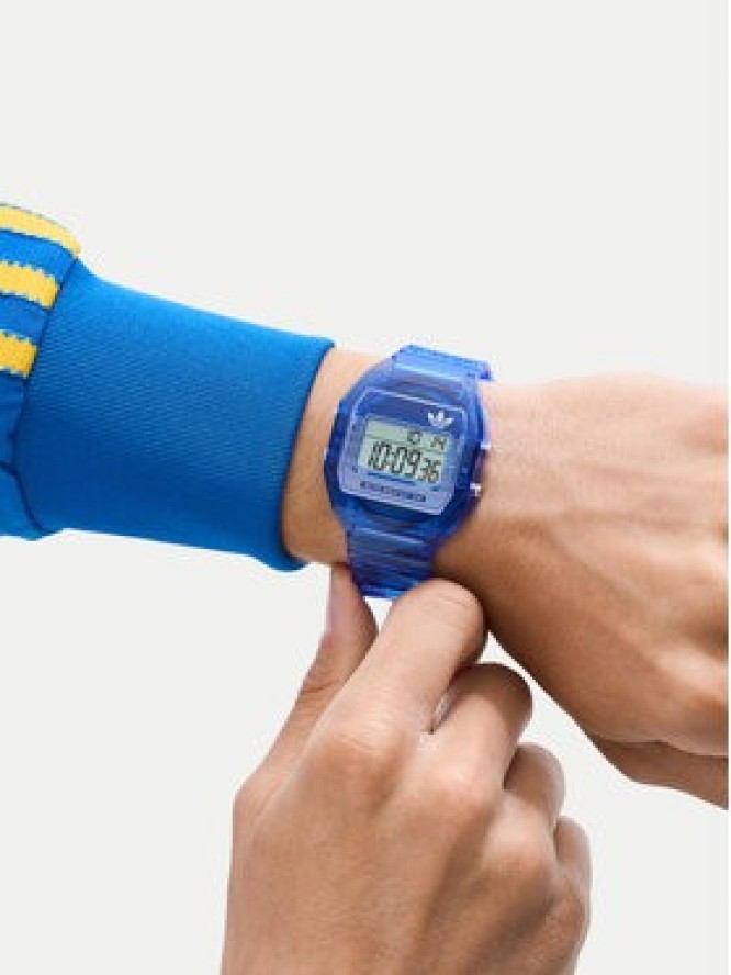 adidas Zegarek AO Street Digital Two Crystal AOST25537 Niebieski