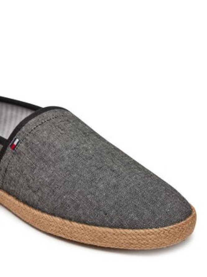 Tommy Hilfiger Espadryle Hilfiger Chambray Espadrille FM0FM05391 Czarny