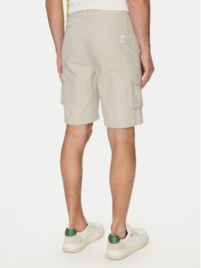 Karl Kani Szorty materiałowe Retro Washed 60100045 Biały Regular Fit