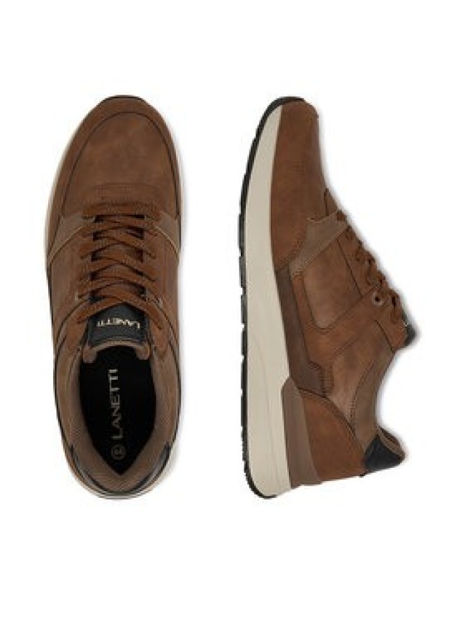 Lanetti Sneakersy CEO-REUS-01 Brązowy
