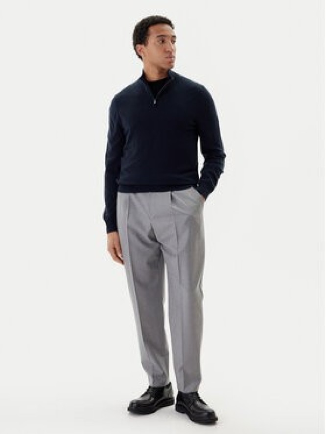 BOSS Sweter H-Hemarlo 50549984 Granatowy Regular Fit