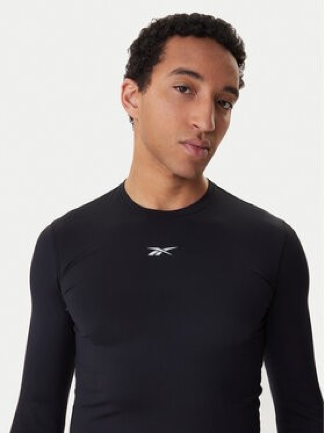 Reebok Koszulka techniczna RK25598CCM Czarny Slim Fit