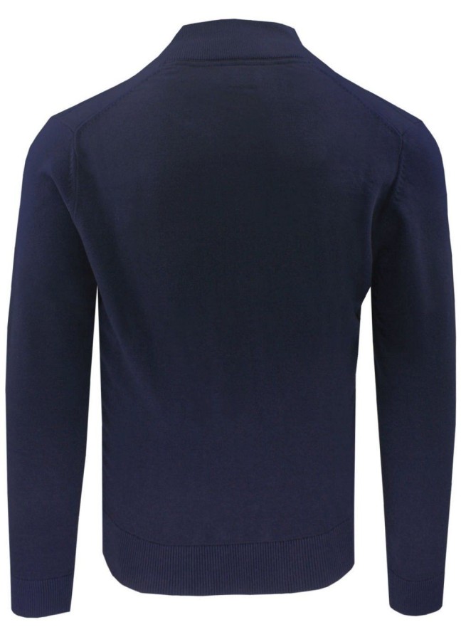 Rozpinany Sweter Męski (Kardigan) - Pako Jeans - Granatowy