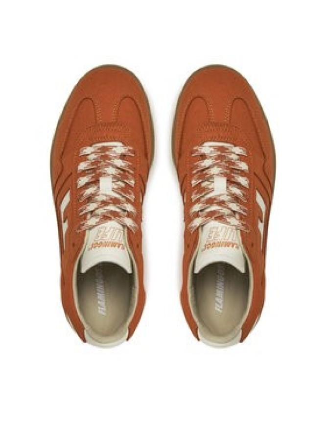 Flamingos Life Sneakersy Burela Slim Pomarańczowy