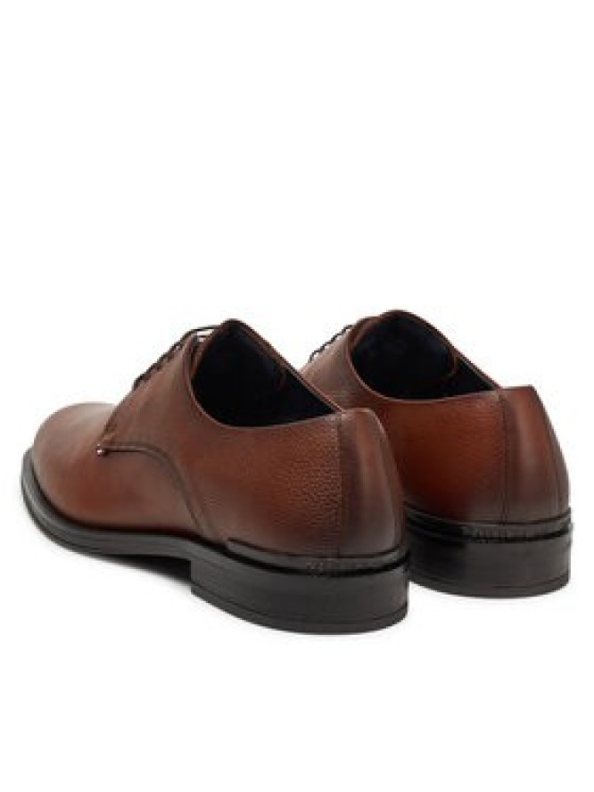 Tommy Hilfiger Półbuty Core Hilfiger Leather Shoe FM0FM05375 Brązowy