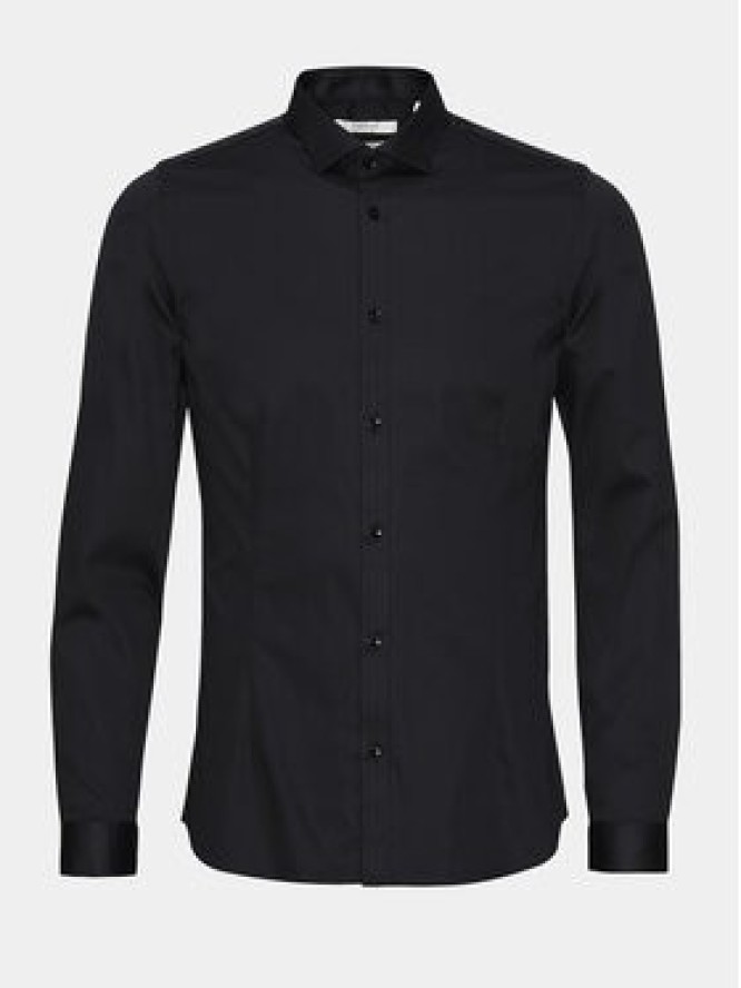 Jack & Jones Koszula Parma 12097662 Czarny Super Slim Fit