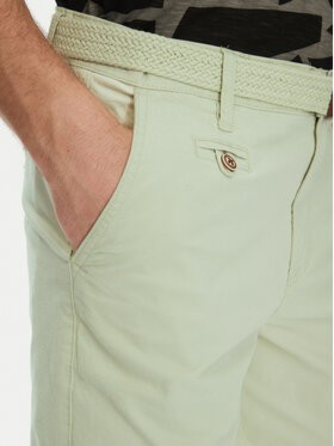 INDICODE Szorty materiałowe Inconor 70-060 Zielony Regular Fit