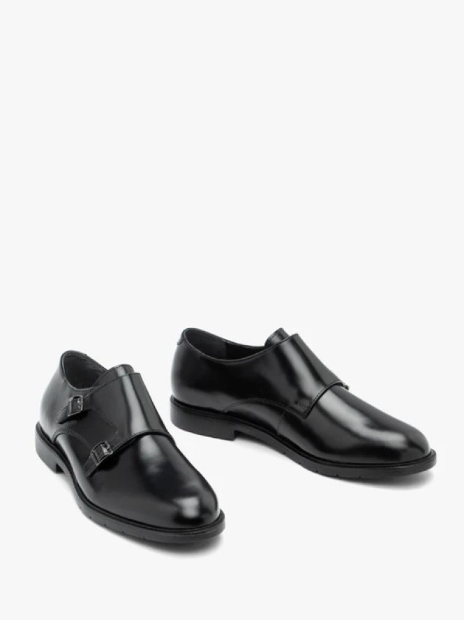 Czarne eleganckie monki