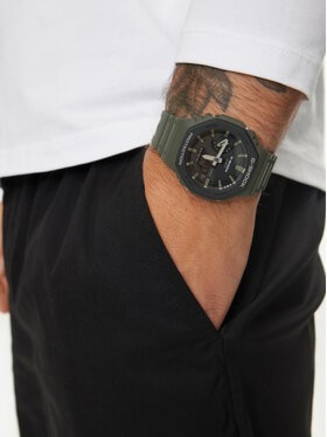 G-Shock Zegarek GA-2110SU-3AER Zielony