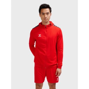 Poliestrowa bluza dresowa z kapturem i zamkiem błyskawicznym Hummel Authentic